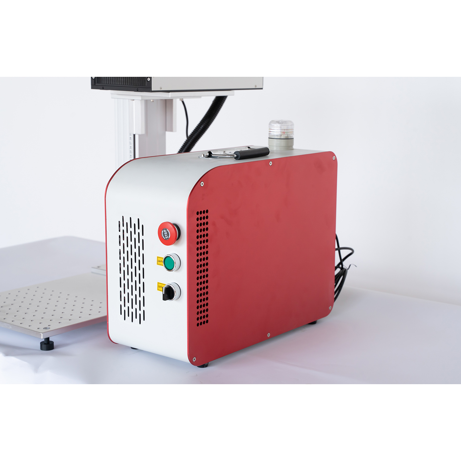 Tragbare kleine 3W 5W UV-Lasergravur-Markierungsmaschine Lasermarkierer mit Dreh- / XY-Tisch / XYZ-Tisch