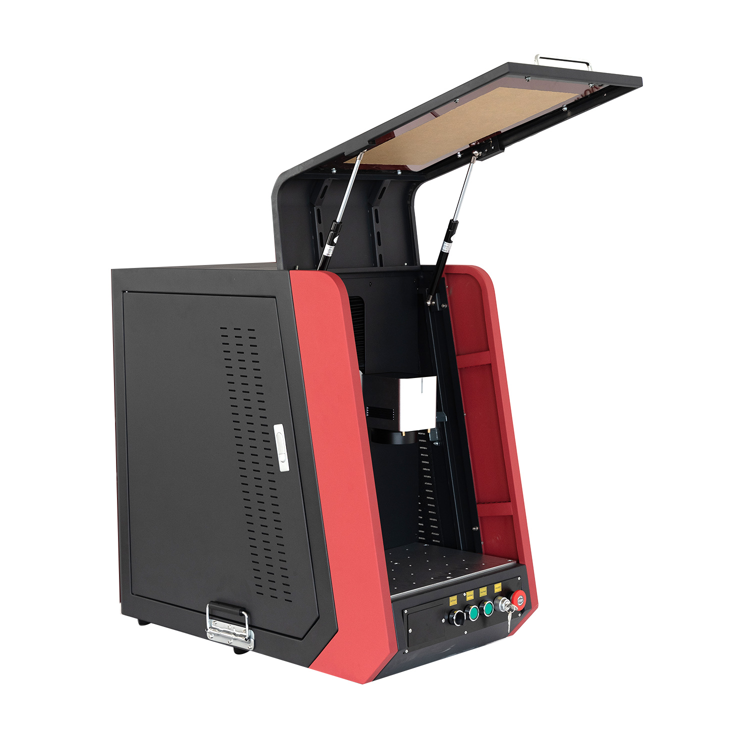 Raycus 100 W Faserlaser-Markierungsdruckmaschine für Metall 60 W 80 W JPT Faserlaser-Markierungsmaschine