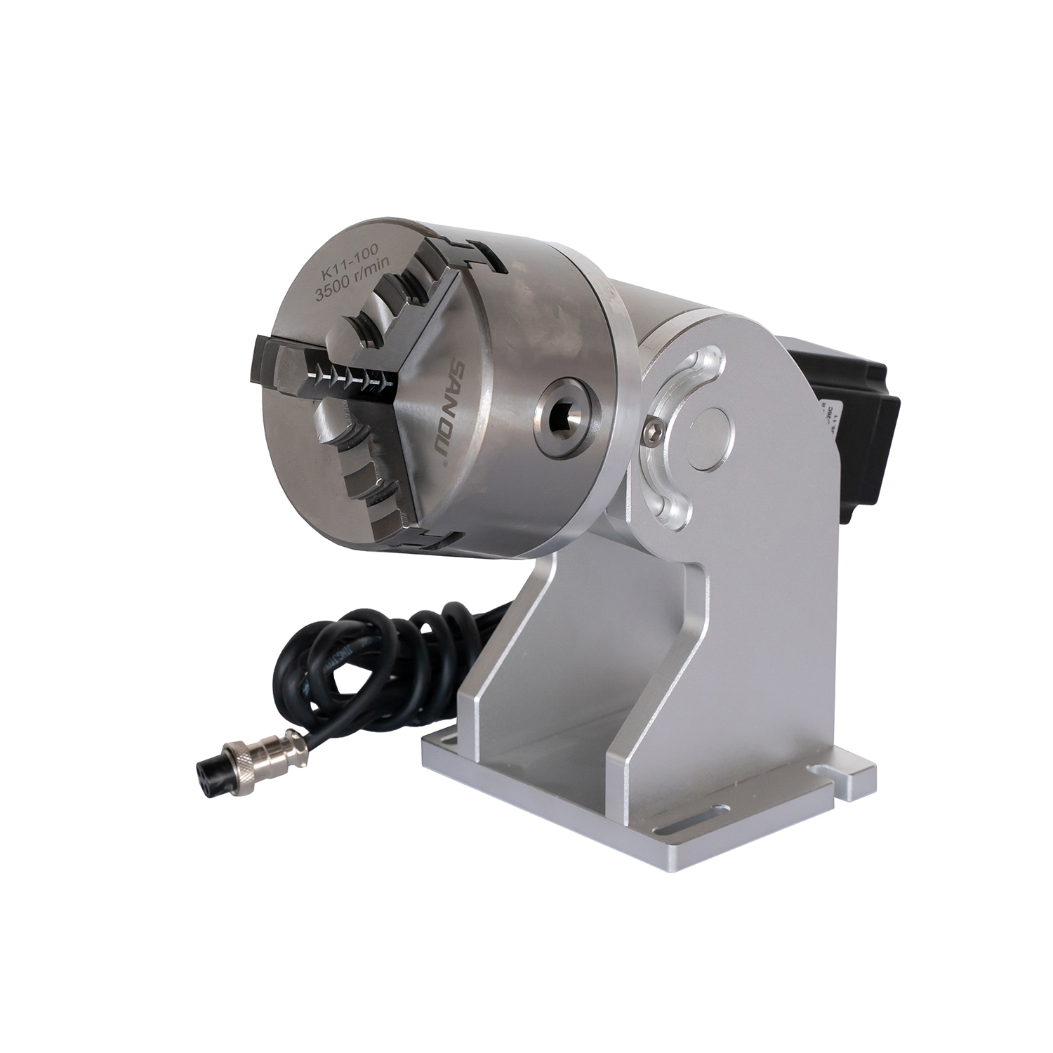 80 mm 100 mm 125 mm 160 mm 200 mm Drehvorrichtung für Faser-CO2-Laserbeschriftungsmaschine