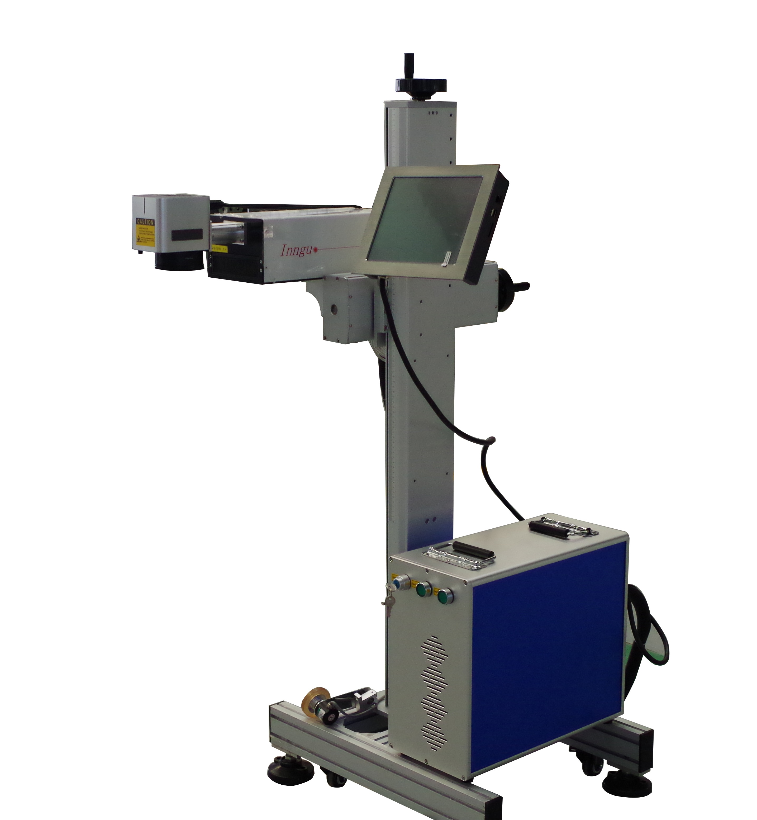 Flying 3W 5W UV-Laserdrucker-Markiermaschine zum Markieren von Lebensmittelverpackungen PET PP, QR-Code-Barcode-Lasermarkierer
